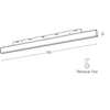 6W LED linijinis šviestuvas į magnetinę sistemą ZAMBELIS MAGNETIC 6MM, juodas, 3000K, DALI, 25249