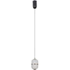 6W LED pakabinamas šviestuvas ALANI, juodos/aukso sp./skaidrus, 3000K