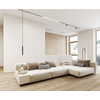 6W LED pakabinamas šviestuvas BCN 30 į magnetines sistemas NEXIA, juodas, 3000K, 15˚, 350mm