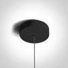 6W LED pakabinamas šviestuvas, juodas, 3000K, 63108B/B/W