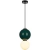 6W LED pakabinamas šviestuvas PIEVE, juodos/žalios/baltos sp., 3000K