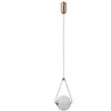 Italux 6W LED pakabinamas šviestuvas RASTIA, aukso/baltos sp., 3000K