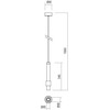 6W LED pakabinamas šviestuvas TYCON, baltas, 3000K, 01-1992