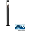 6W LED pastatomas lauko šviestuvas, juodas, 3000K, IP65, CREE LED chip