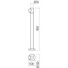 6W LED pastatomas lauko šviestuvas UBOAT, rūdžių sp., 3000K, IP65, 90544