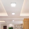 6W LED paviršinė panelė, kvadratinė, balta, 6500K