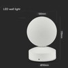 V-tac 6W LED paviršinis fasado šviestuvas, baltas, 3000K, IP65