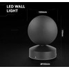 6W LED paviršinis fasado šviestuvas, juodas, 4000K, IP65