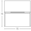 6W LED sieninis lauko šviestuvas, baltas, 3000K, E241-W