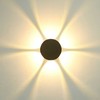 Sieninis šviestuvas 6W LED sieninis fasado šviestuvas MACBA, juodas, 3000K
