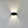 Sieninis šviestuvas 6W LED sieninis fasado šviestuvas PONTAS, juodas, 3000K, IP54
