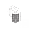 6W LED sieninis fasado šviestuvas, rudas, 3000K, IP54, E522