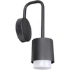 6W LED sieninis fasado šviestuvas SORANO, juodas, 3000K, IP44