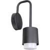 6W LED sieninis fasado šviestuvas SORANO, juodas, 3000K, IP44