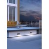 Sieninis šviestuvas 6W LED sieninis lauko šviestuvas KRUP, tamsiai pilkas, 3000K, IP65, 90367
