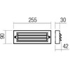 Sieninis šviestuvas 6W LED sieninis lauko šviestuvas KRUP, tamsiai pilkas, 3000K, IP65, 90367