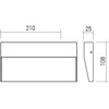 Sieninis šviestuvas 6W LED sieninis lauko šviestuvas LANDER, baltas, 3000K, IP54, 90480