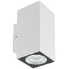 Sieninis šviestuvas 6W LED sieninis lauko šviestuvas QUAD, baltas, 3000K, IP65, 90087