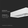 V-tac 6W LED sieninis lauko šviestuvas su saulės baterija ir judesio davikliu, baltas, 4000K, IP65