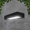 V-tac 6W LED sieninis lauko šviestuvas su saulės baterija ir judesio davikliu, juodas, 4000K, IP65