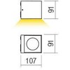6W LED sieninis lauko šviestuvas TEKO, tamsiai rudas, 3000K, IP65, 90099