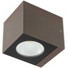 6W LED sieninis lauko šviestuvas TEKO, tamsiai rudas, 3000K, IP65, 90099