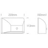 6W LED sieninis šviestuvas, antracito sp., 2700/3300/4000K, IP65, su judesio davikliu, 67396A/AN/V