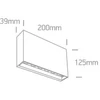6W LED sieninis šviestuvas, antracito sp., 2700/3300/4000K, IP65, 67472A/AN/V