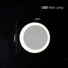 6W LED sieninis šviestuvas, baltas, 3000K, CREE LED chip, pasukamas