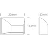6W LED sieninis šviestuvas, baltos sp., 2700/3300/4000K, IP65, 67396/W/V