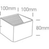 6W LED sieninis šviestuvas, juodas, 3000K, 67466A/B/W