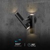 V-tac 6W LED sieninis šviestuvas, juodas, 3000K