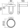 6W LED sieninis šviestuvas KEEN, juodas, 3000K