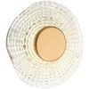 6W LED sieninis šviestuvas REEF, matinės aukso sp., 3500K
