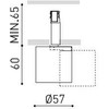 6W LED šviestuvas FLIP į magnetinę sistemą MAGNETIC 24V, baltas, 3000K, 34°