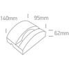6W LED šviestuvas lango apšvietimui, antracito sp., 3000K, 67454/AN/W