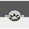 6W LED užglaistomas šviestuvas, baltas, 3000K, 10106XTR/W/W