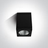 6W LED cilindro formos šviestuvas, juodas, 3000K, 67138D/B/W