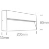 7W LED sieninis šviestuvas, baltas, 3000K, 67359B/W/W