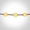 6x1W LED lauko girlianda, juodos sp., 2500K, 5.5m, IP65, 0998/B