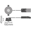 Ledvance 7/5W LED įleidžiamas šviestuvas SP CBO, baltas, 2700/3000/4000/6000K, 60°, dimeriuojamas, IP65