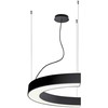73W LED pakabinamas šviestuvas SEMI, juodas, 3000K, PUSH, 1800mm, 3918-0018-3-B-D4