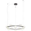 74,4W LED pakabinamas šviestuvas SINCLAIR, juodos sp./skaidrus, 3000K, dimeriuojamas, 01-3310