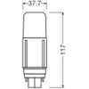Ledvance 7,5W LED lemputė DULUX, G24d, baltos matinės sp., 3000K