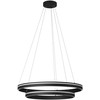 76W LED pakabinamas šviestuvas VALDIS, juodas, 3000/4000K