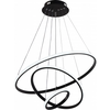 78W LED pakabinamas šviestuvas, 60cm, juodas, 3000K-6000K, dimeriuojamas