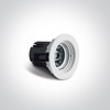 6,5W LED įleidžiamas šviestuvas, baltas, 3000K, 10107K/W/W