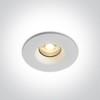 7W LED įleidžiamas šviestuvas, baltas, 3000K, dimeriuojamas, 10107DF/W