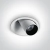 Bikuvalt 6,5W LED įleidžiamas pakreipiamas šviestuvas, baltas, 3000K, 11107C/W/W