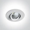 Bikuvalt 7W LED įleidžiamas pakreipiamas šviestuvas, baltas, 3000K, 11107B/W/W